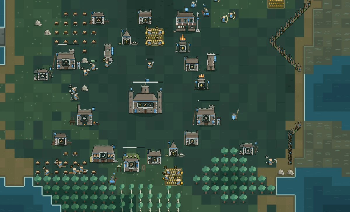 A Highland Pact town on its own island of the Archipelago: stone halls, towers, fields, and woods, ringed by beaches, sandbars, and the sea.
